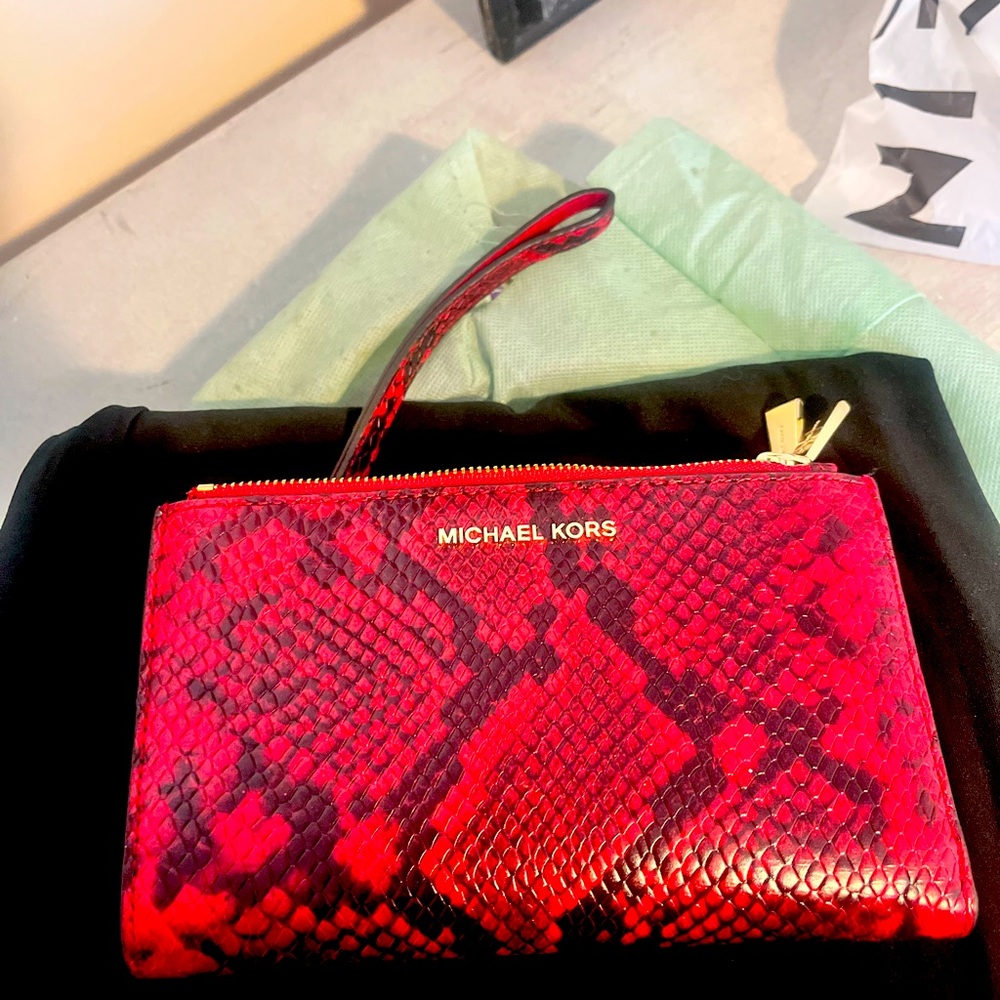Michael Kors Women's Jet Set Double Zip Wallet Wristlet